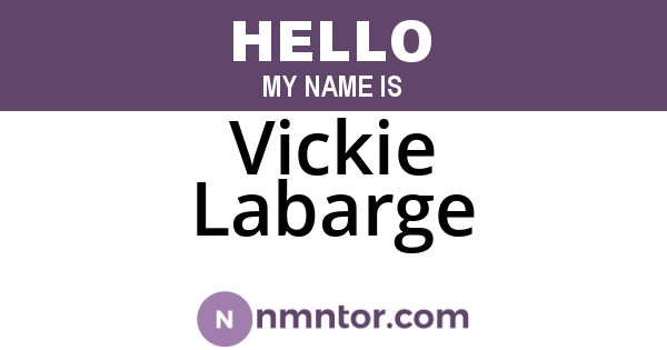 Vickie Labarge