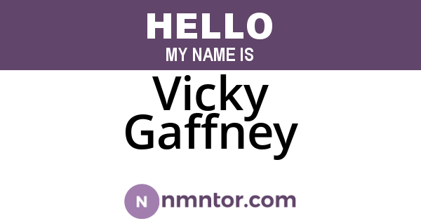 Vicky Gaffney