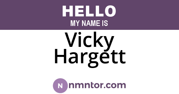 Vicky Hargett