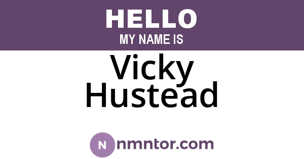Vicky Hustead