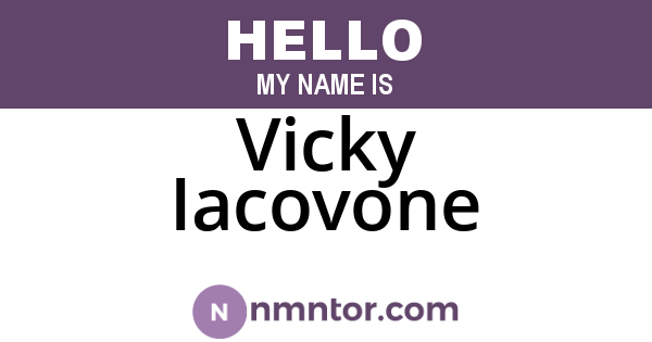 Vicky Iacovone