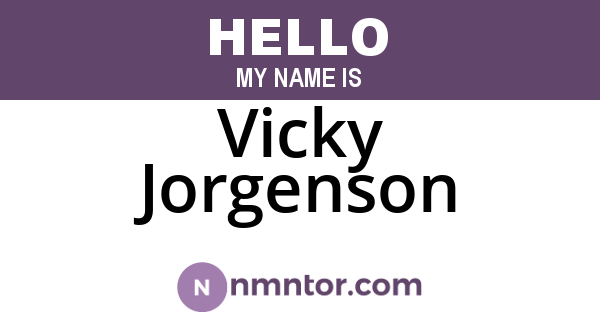 Vicky Jorgenson