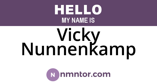 Vicky Nunnenkamp