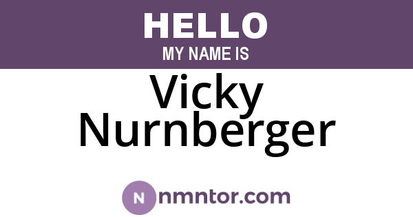 Vicky Nurnberger