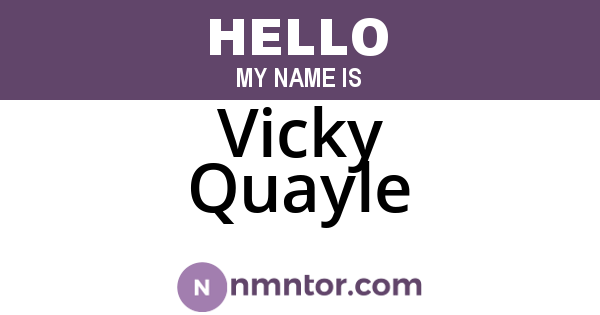 Vicky Quayle
