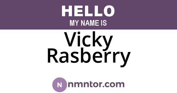 Vicky Rasberry