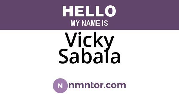 Vicky Sabala
