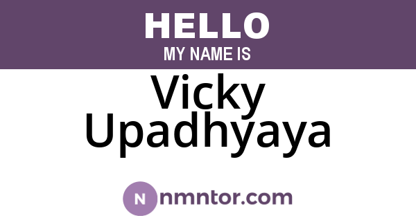 Vicky Upadhyaya