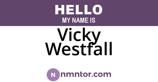 Vicky Westfall