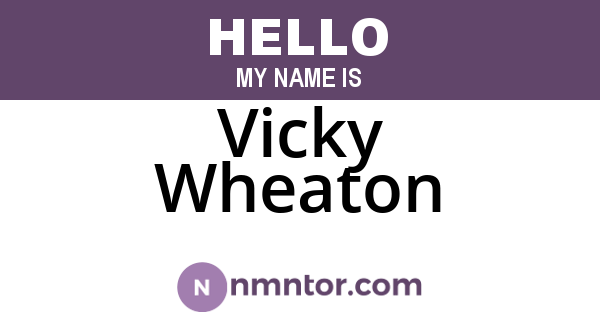 Vicky Wheaton