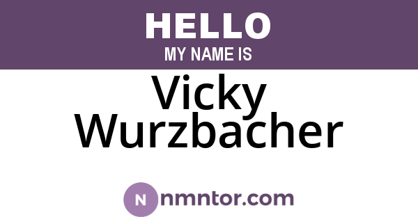 Vicky Wurzbacher