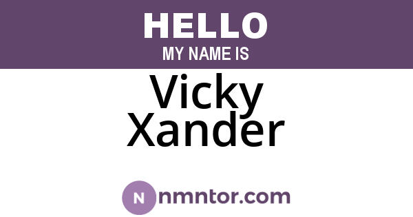 Vicky Xander