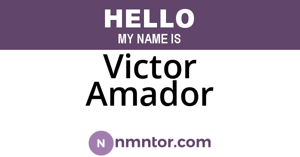 Victor Amador