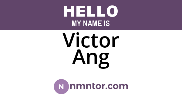 Victor Ang