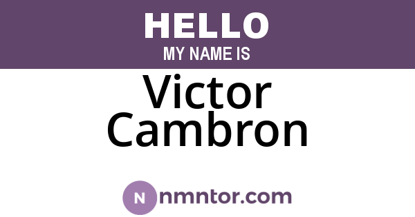 Victor Cambron