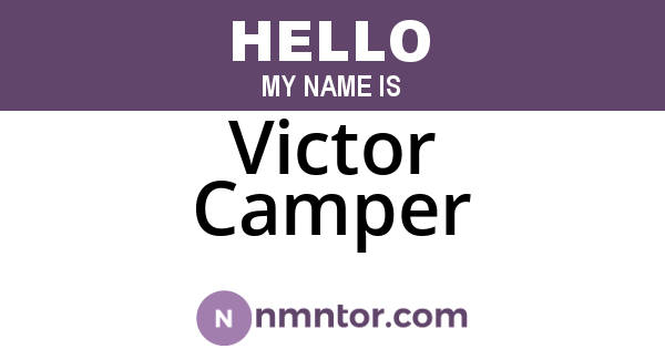 Victor Camper