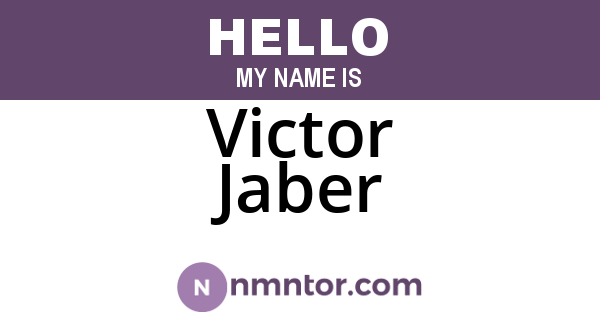 Victor Jaber