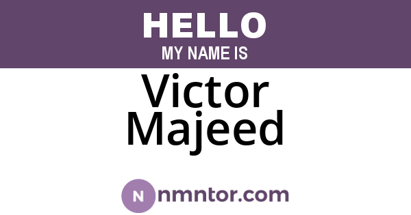 Victor Majeed