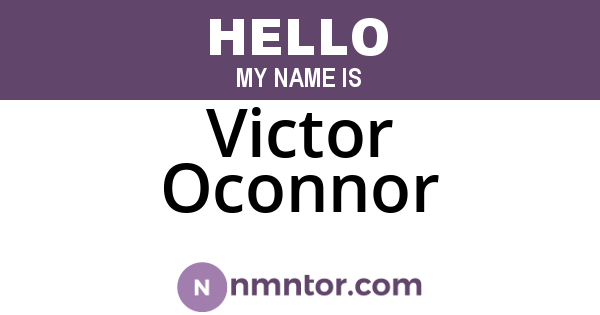 Victor Oconnor