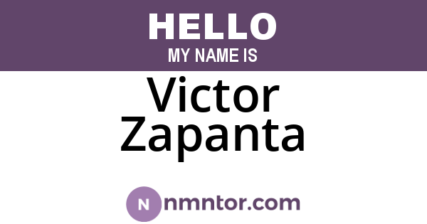 Victor Zapanta
