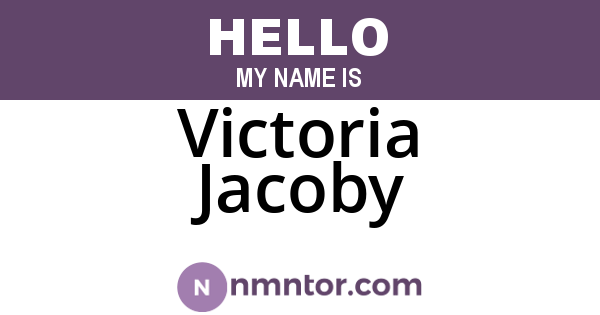 Victoria Jacoby