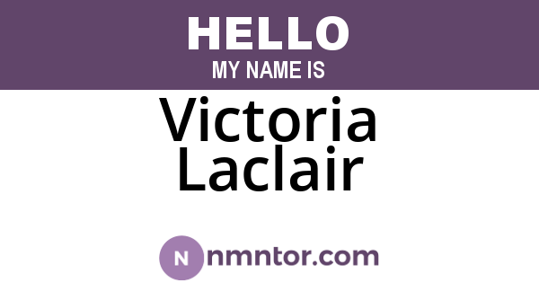 Victoria Laclair