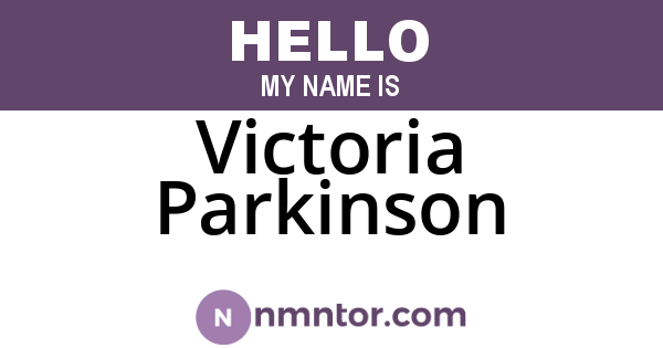 Victoria Parkinson