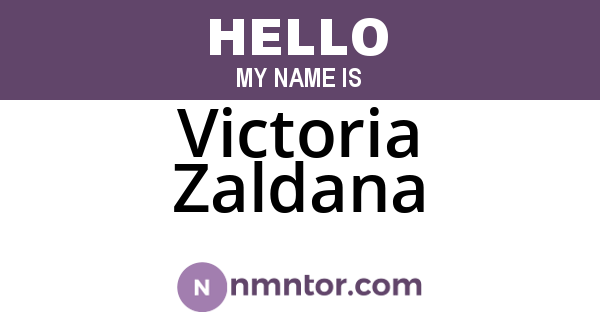 Victoria Zaldana