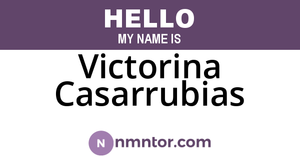 Victorina Casarrubias