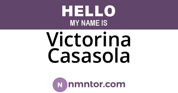 Victorina Casasola