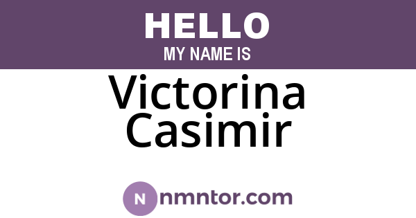 Victorina Casimir