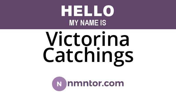 Victorina Catchings