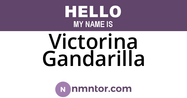 Victorina Gandarilla