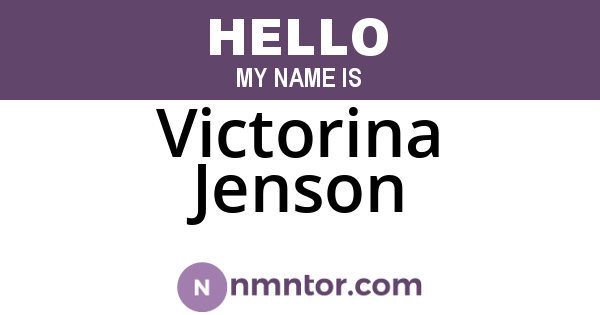 Victorina Jenson