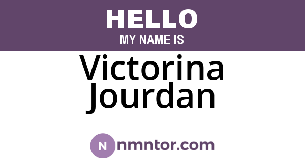 Victorina Jourdan