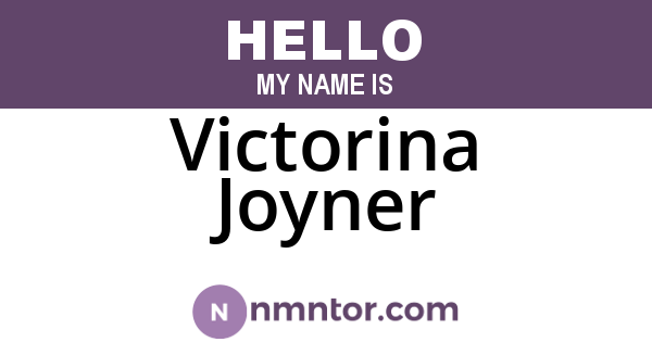 Victorina Joyner
