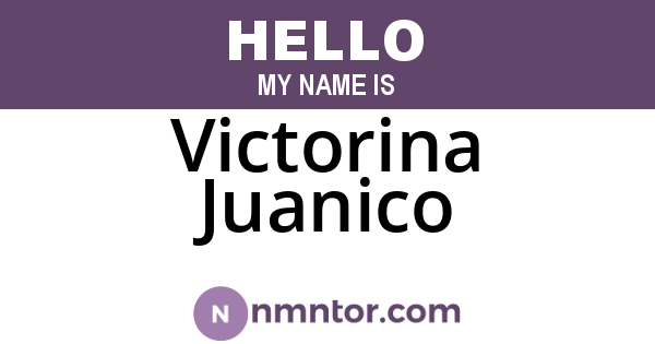 Victorina Juanico