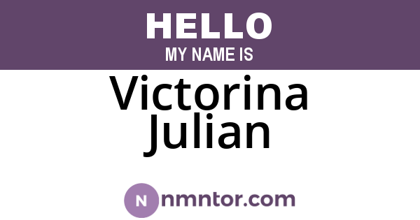 Victorina Julian