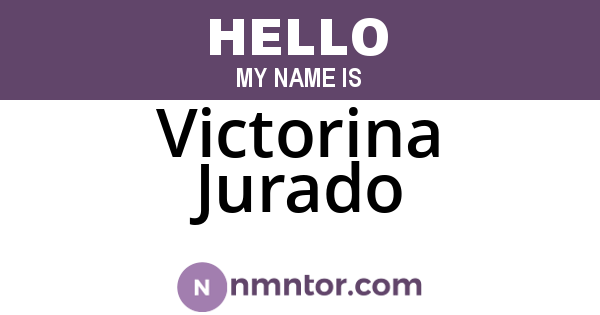 Victorina Jurado