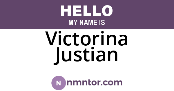 Victorina Justian