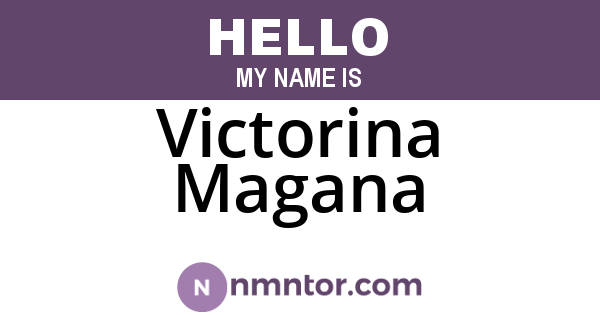 Victorina Magana