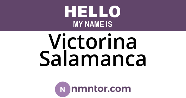 Victorina Salamanca