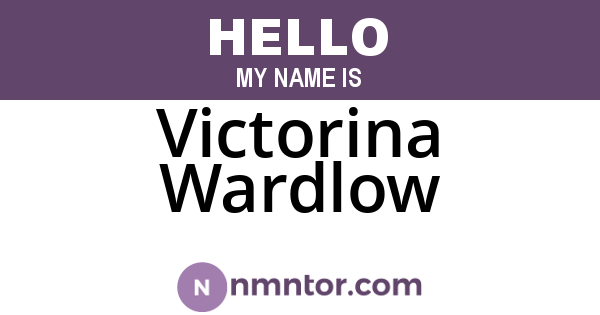 Victorina Wardlow