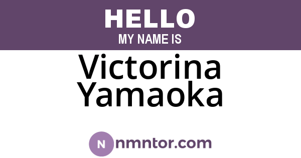 Victorina Yamaoka