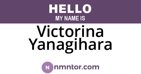 Victorina Yanagihara