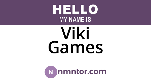 Viki Games