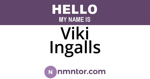 Viki Ingalls