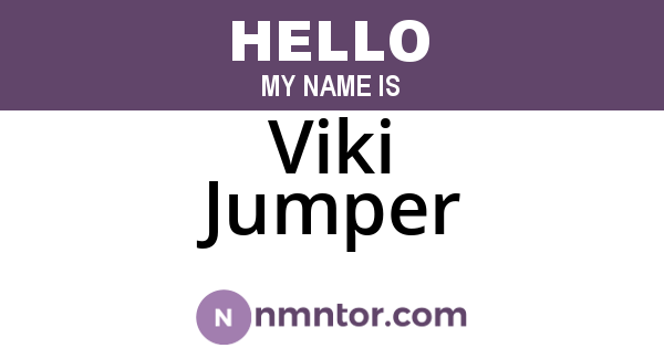 Viki Jumper