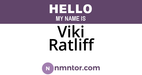 Viki Ratliff