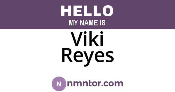 Viki Reyes